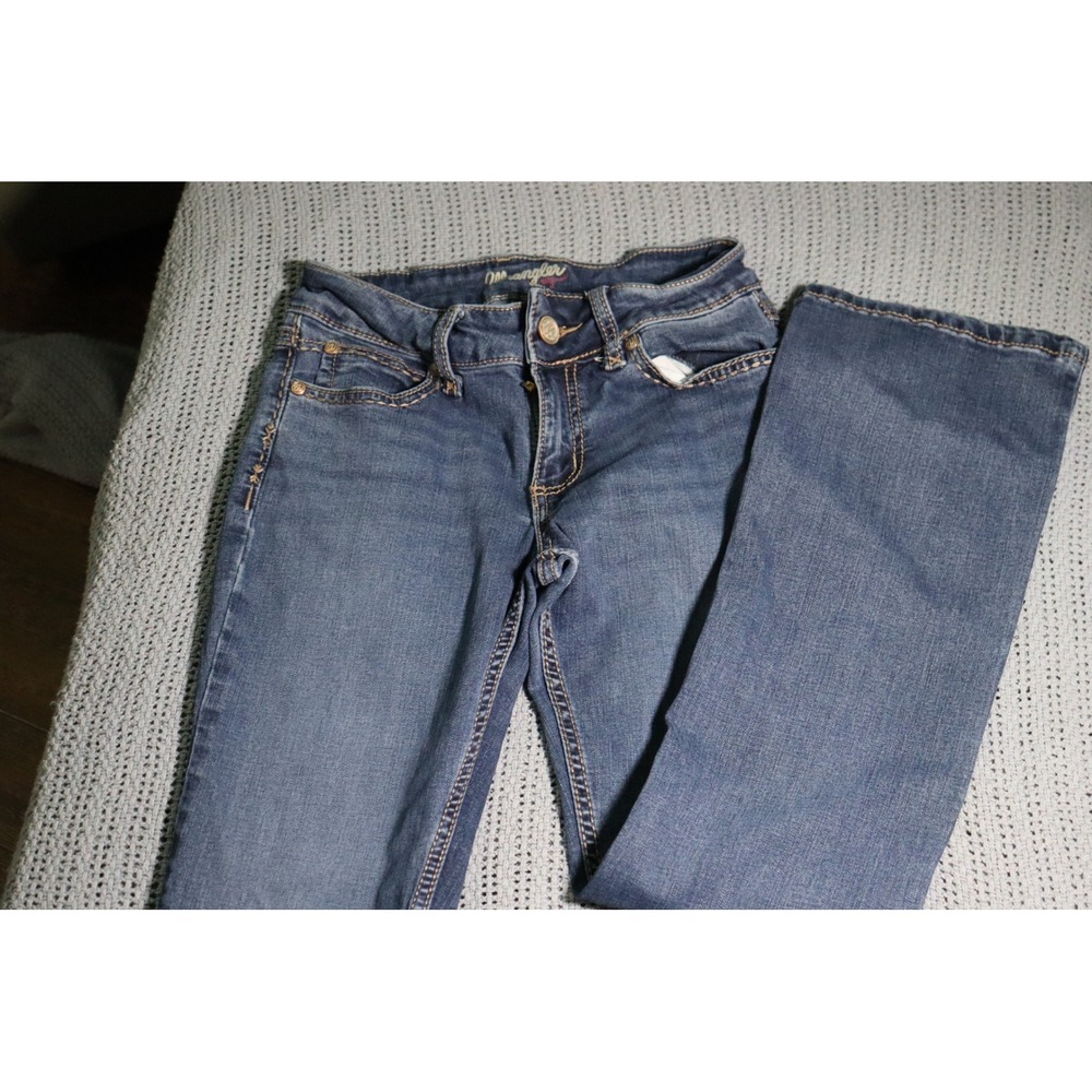 Wrangler Womens Bootcut Jeans Medium Wash Blue Denim 3/4 x 30 1009MWZHT